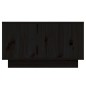 vidaXL Mesa de centro de madera maciza de pino negro 55x56x32 cm