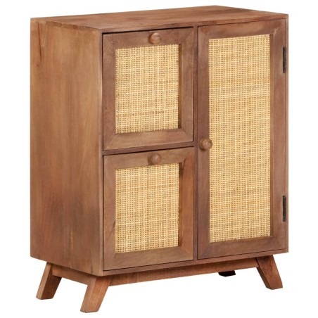 vidaXL Aparador de madera maciza de mango 60x35x75 cm