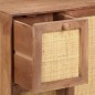 vidaXL Aparador de madera maciza de mango 60x35x75 cm vidaXL Aparador de madera maciza de mango 60x35x75 cm