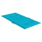 vidaXL Cojines para silla con respaldo bajo 4 uds tela turquesa