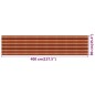 vidaXL Toldo para balcón HDPE multicolor 90x400 cm vidaXL Toldo para balcón HDPE multicolor 90x400 cm