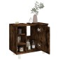 vidaXL Armario de baño madera contrachapada roble ahumado 60x32x53,5cm vidaXL Armario de baño madera contrachapada roble ahumado 60x32x53,5cm