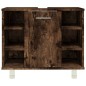 vidaXL Armario de baño madera contrachapada roble ahumado 60x32x53,5cm vidaXL Armario de baño madera contrachapada roble ahumado 60x32x53,5cm