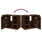 vidaXL Armario de baño madera contrachapada roble ahumado 60x32x53,5cm vidaXL Armario de baño madera contrachapada roble ahumado 60x32x53,5cm