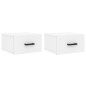 vidaXL Mesitas de noche de pared 2 uds blanco 35x35x20 cm vidaXL Mesitas de noche de pared 2 uds blanco 35x35x20 cm