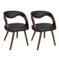 vidaXL Sillas de comedor 2 unidades cuero sintético marrón vidaXL Sillas de comedor 2 unidades cuero sintético marrón