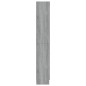 vidaXL Vitrina de madera contrachapada gris sonoma 82,5x30,5x185,5 cm vidaXL Vitrina de madera contrachapada gris sonoma 82,5x30,5x185,5 cm