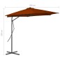 vidaXL Sombrilla de jardín con palo de acero terracota 300x230cm vidaXL Sombrilla de jardín con palo de acero terracota 300x230cm