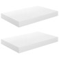 vidaXL Estante flotante de pared 2 uds MDF blanco brillo 40x23x3,8 cm vidaXL Estante flotante de pared 2 uds MDF blanco brillo 40x23x3,8 cm