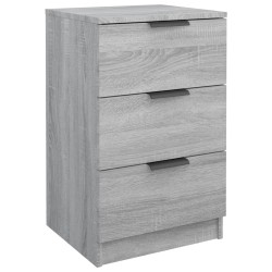 vidaXL Mesita de noche gris Sonoma 40x36x65 cm