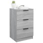 vidaXL Mesita de noche gris Sonoma 40x36x65 cm vidaXL Mesita de noche gris Sonoma 40x36x65 cm
