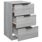 vidaXL Mesita de noche gris Sonoma 40x36x65 cm vidaXL Mesita de noche gris Sonoma 40x36x65 cm