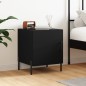 vidaXL Mesita de noche madera de ingeniería negro 40x40x50 cm vidaXL Mesita de noche madera de ingeniería negro 40x40x50 cm