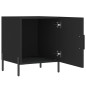 vidaXL Mesita de noche madera de ingeniería negro 40x40x50 cm vidaXL Mesita de noche madera de ingeniería negro 40x40x50 cm