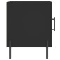 vidaXL Mesita de noche madera de ingeniería negro 40x40x50 cm vidaXL Mesita de noche madera de ingeniería negro 40x40x50 cm