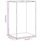 vidaXL Caja de exposición acrílico transparente 22x18x35 cm vidaXL Caja de exposición acrílico transparente 22x18x35 cm