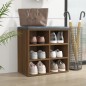 vidaXL Mueble zapatero color marrón roble 52,5x30x50 cm vidaXL Mueble zapatero color marrón roble 52,5x30x50 cm