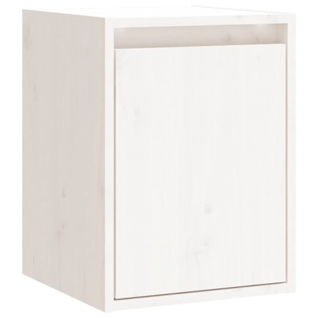 vidaXL Armario de pared de madera maciza de pino blanco 30x30x40 cm