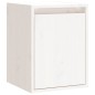 vidaXL Armario de pared de madera maciza de pino blanco 30x30x40 cm vidaXL Armario de pared de madera maciza de pino blanco 30x30x40 cm