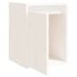 vidaXL Armario de pared de madera maciza de pino blanco 30x30x40 cm vidaXL Armario de pared de madera maciza de pino blanco 30x30x40 cm