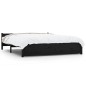vidaXL Estructura de cama de madera maciza negro 140x190 cm vidaXL Estructura de cama de madera maciza negro 140x190 cm