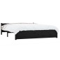 vidaXL Estructura de cama de madera maciza negro 140x190 cm vidaXL Estructura de cama de madera maciza negro 140x190 cm
