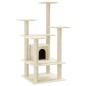 vidaXL Rascador para gatos con postes de sisal crema 110 cm vidaXL Rascador para gatos con postes de sisal crema 110 cm