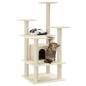 vidaXL Rascador para gatos con postes de sisal crema 110 cm vidaXL Rascador para gatos con postes de sisal crema 110 cm