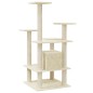 vidaXL Rascador para gatos con postes de sisal crema 110 cm vidaXL Rascador para gatos con postes de sisal crema 110 cm