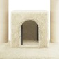 vidaXL Rascador para gatos con postes de sisal crema 110 cm vidaXL Rascador para gatos con postes de sisal crema 110 cm