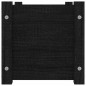 vidaXL Jardineras 2 uds madera maciza de pino negro 60x31x31 cm vidaXL Jardineras 2 uds madera maciza de pino negro 60x31x31 cm