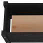 vidaXL Jardineras 2 uds madera maciza de pino negro 60x31x31 cm vidaXL Jardineras 2 uds madera maciza de pino negro 60x31x31 cm