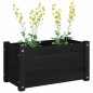 vidaXL Jardineras 2 uds madera maciza de pino negro 60x31x31 cm vidaXL Jardineras 2 uds madera maciza de pino negro 60x31x31 cm