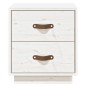 vidaXL Mesitas de noche 2 uds madera maciza pino blanco 40x34x45 cm vidaXL Mesitas de noche 2 uds madera maciza pino blanco 40x34x45 cm