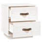 vidaXL Mesitas de noche 2 uds madera maciza pino blanco 40x34x45 cm vidaXL Mesitas de noche 2 uds madera maciza pino blanco 40x34x45 cm