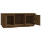 vidaXL Mueble para TV madera maciza de pino marrón miel 110,5x35x44 cm