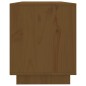 vidaXL Mueble para TV madera maciza de pino marrón miel 110,5x35x44 cm