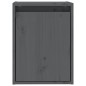 vidaXL Armario de pared 2 uds madera maciza de pino gris 30x30x40 cm