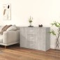 vidaXL Aparador de madera contrachapada gris hormigón 91x29,5x65 cm vidaXL Aparador de madera contrachapada gris hormigón 91x29,5x65 cm
