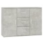 vidaXL Aparador de madera contrachapada gris hormigón 91x29,5x65 cm vidaXL Aparador de madera contrachapada gris hormigón 91x29,5x65 cm