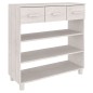 vidaXL Mesa consola HAMAR madera maciza de pino blanco 90x35x90 cm vidaXL Mesa consola HAMAR madera maciza de pino blanco 90x35x90 cm
