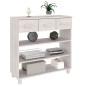 vidaXL Mesa consola HAMAR madera maciza de pino blanco 90x35x90 cm vidaXL Mesa consola HAMAR madera maciza de pino blanco 90x35x90 cm