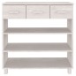 vidaXL Mesa consola HAMAR madera maciza de pino blanco 90x35x90 cm vidaXL Mesa consola HAMAR madera maciza de pino blanco 90x35x90 cm