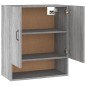 vidaXL Armario de pared madera contrachapada gris Sonoma 60x31x70 cm vidaXL Armario de pared madera contrachapada gris Sonoma 60x31x70 cm