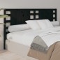 vidaXL Cabecero madera maciza de pino negro 206x4x100 cm vidaXL Cabecero madera maciza de pino negro 206x4x100 cm