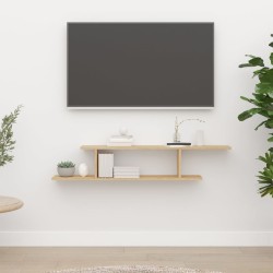 vidaXL Estante de pared para TV contrachapado roble Sonoma 125x18x23cm