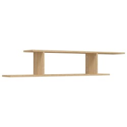 vidaXL Estante de pared para TV contrachapado roble Sonoma 125x18x23cm