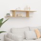 vidaXL Estante de pared para TV contrachapado roble Sonoma 125x18x23cm vidaXL Estante de pared para TV contrachapado roble Sonoma 125x18x23cm