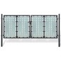 vidaXL Puerta de valla de jardín negra 300x175 cm vidaXL Puerta de valla de jardín negra 300x175 cm