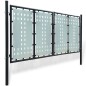 vidaXL Puerta de valla de jardín negra 300x175 cm vidaXL Puerta de valla de jardín negra 300x175 cm